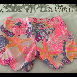 Lilly Pulitzer scalloped shorts